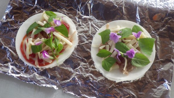 ダンボールピザづくり